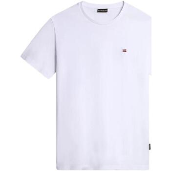 textil Hombre Camisetas manga corta Napapijri NP0A4H8D0021 Blanco