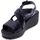 Zapatos Mujer Sandalias Enval Sandalo Donna Nero 5783500 Negro