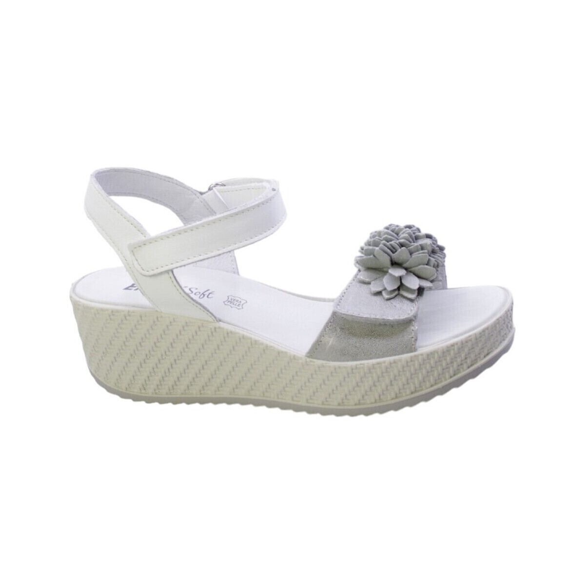 Zapatos Mujer Sandalias Enval Sandalo Donna Bianco 5783822 Blanco