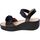 Zapatos Mujer Sandalias Enval Sandalo Donna Nero 5783800 Negro