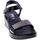 Zapatos Mujer Sandalias Enval Sandalo Donna Nero 5796000 Negro