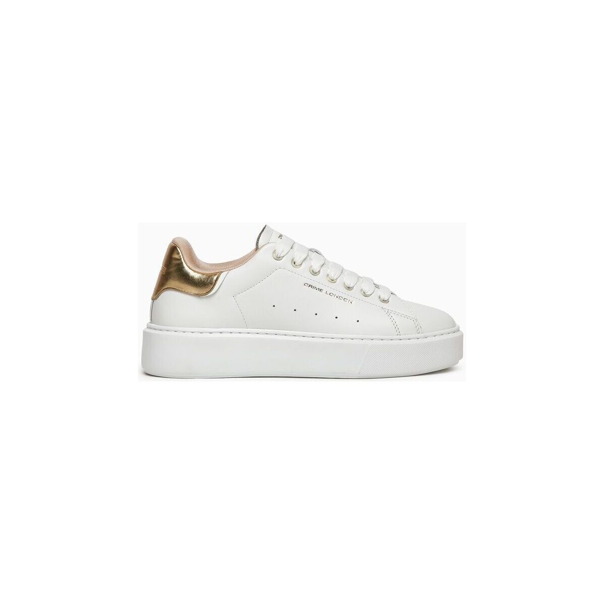 Zapatos Mujer Deportivas Moda Crime London ELEVATE 27705-PP6 WHITE/GOLD Blanco