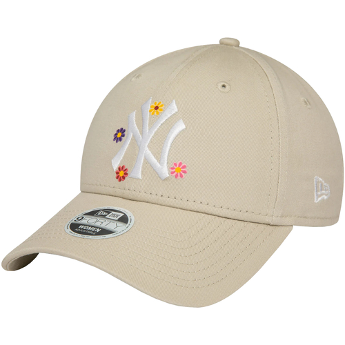 Accesorios textil Mujer Gorra New-Era 9FORTY New York Yankees Floral All Over Print Cap Beige
