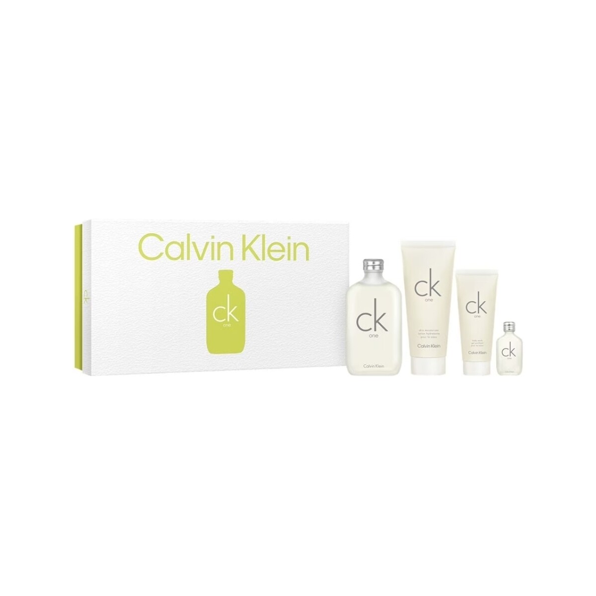 Belleza Cofres perfumes Calvin Klein Jeans One EDT 200ml + Body 100ml+Gel 100ml+Mini 15ml One cologne 200ml + Body 100ml+Gel 100ml+Mini 15ml