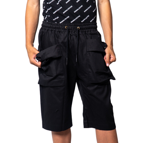 textil Hombre Shorts / Bermudas Minimal TASCONI FRONTE RETRO U.2296 Negro