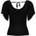 textil Mujer Camisetas manga corta Only ONLLEELO S/S JERSEY TRASERO KNT NOOS - 15203888 Negro