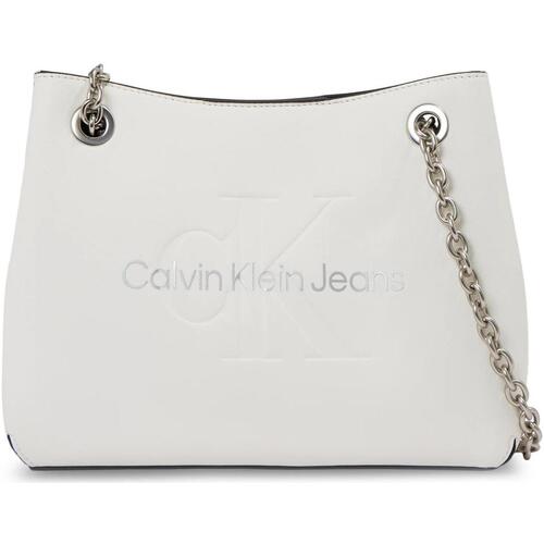 Bolsos Mujer Bolsos Calvin Klein Jeans K60K607831 - MONO DE HOMBRO ESCULPIDO Blanco