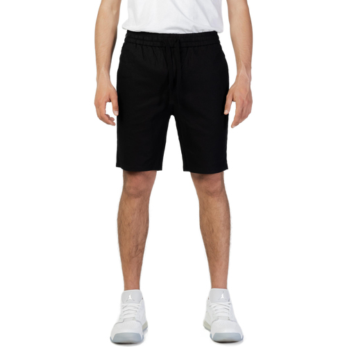 textil Hombre Shorts / Bermudas Only & Sons  ONSLINUS SHORTS LINEN MIX GW 1824 NOOS - 22021824 Negro