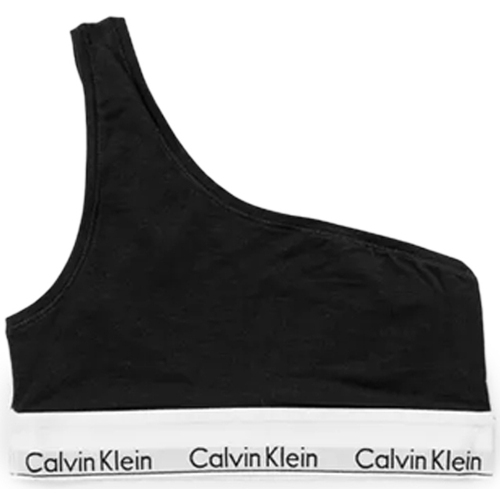 Ropa interior Mujer Envolvente Calvin Klein Jeans UNLINED BRALETTE (ONE SHOULDER) 000QF7007E Negro