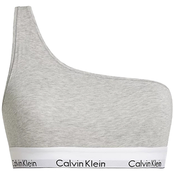 Ropa interior Mujer Envolvente Calvin Klein Jeans UNLINED BRALETTE (ONE SHOULDER) 000QF7007E Gris