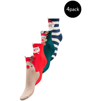 Ropa interior Mujer Calcetines Only ONLXIA MULTI XMAS SOCK BOX 4-PACK - 15273809 Rojo