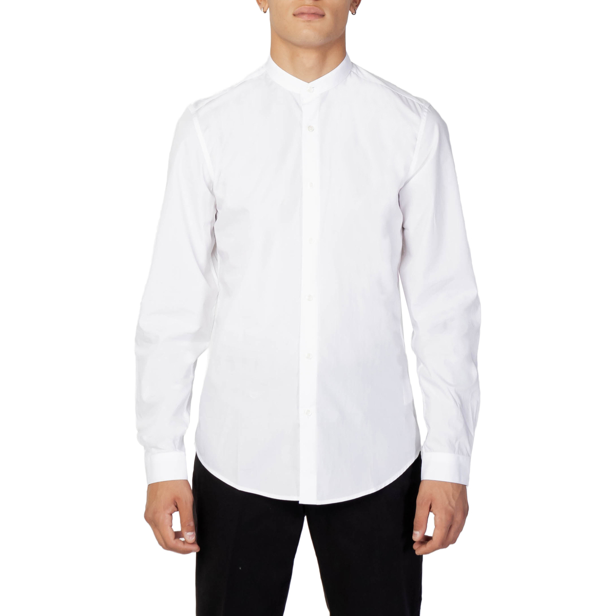 textil Hombre Camisas manga larga Antony Morato SEÚL SLIM FIT MMSL00692-FA400078 Blanco