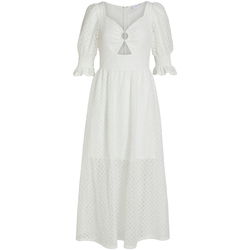 textil Mujer Vestidos largos Vila VIIRLI 2/4 ANKLE DRESS/KA 14078821 Blanco