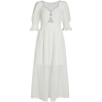 textil Mujer Vestidos largos Vila VIIRLI 2/4 ANKLE DRESS/KA 14078821 Blanco