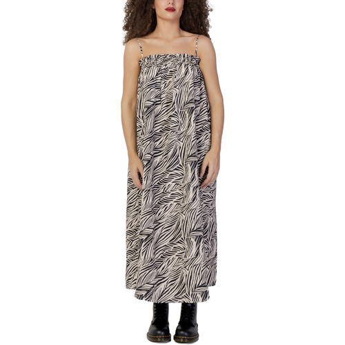 textil Mujer Vestidos largos Vila VILIMIA LEA STRAP MIDI DRESS/SU 14076389 Beige