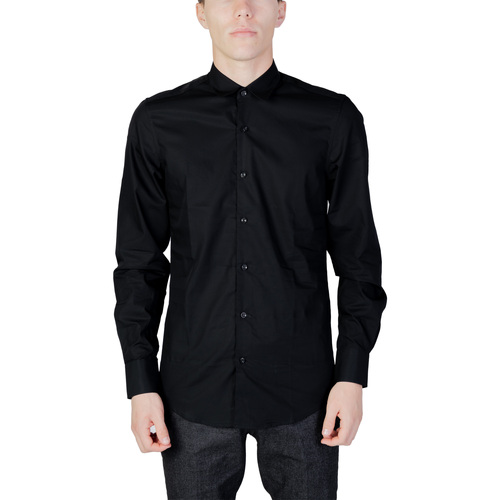 textil Hombre Camisas manga larga Antony Morato NAPOLI MMSL00628-FA400078 Negro