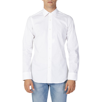 textil Hombre Camisas manga larga Alviero Martini SLIM C/TOPPE 1312 UI47 Blanco