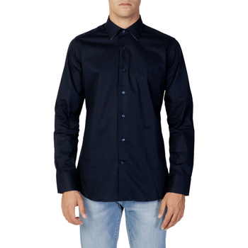 textil Hombre Camisas manga larga Alviero Martini SLIM C/TOPPE 1312 UI47 Azul