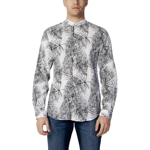 textil Hombre Camisas manga larga Antony Morato CAMICIA SEOUL SLIM FIT MMSL00631-FA430564 Negro