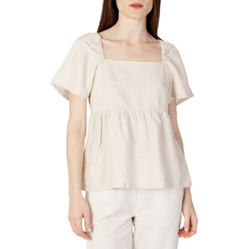 textil Mujer Tops / Blusas Jacqueline De Yong JDYSAY 2/4 TOP WVN - 15287230 Beige