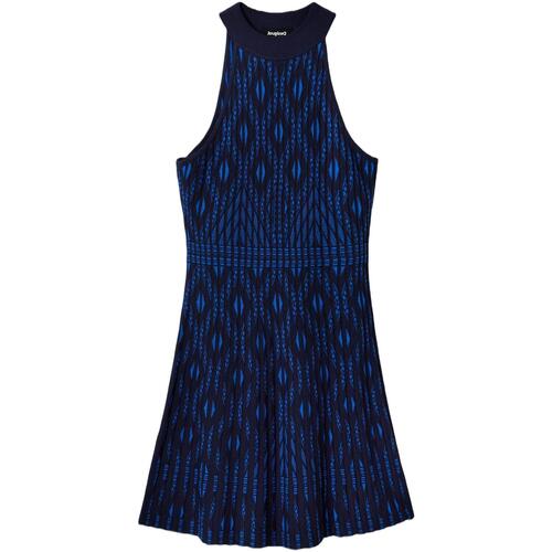 textil Mujer Vestidos cortos Desigual VEST EL HAVRE 23SWVF10 Azul