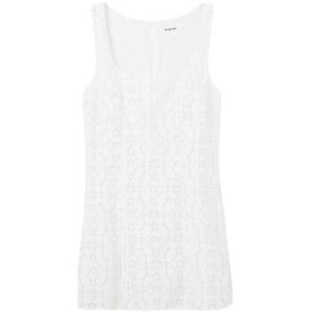 textil Mujer Vestidos cortos Desigual VEST NEWCASTLE 23SWVW02 Blanco