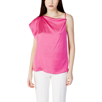 textil Mujer Camisetas sin mangas Hanny Deep TINTA UNITA SATIN F707XBCA09 Rosa