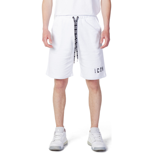 textil Hombre Shorts / Bermudas Icon LOGO IU6024B Blanco