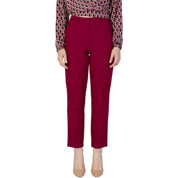 textil Mujer Pantalones Vila 14084356 - VIKAMMA RW NOOS Rojo