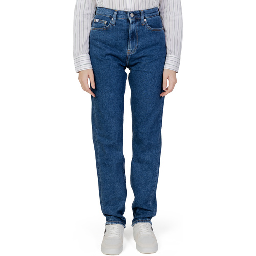 textil Mujer Vaqueros slim Calvin Klein Jeans AUTHENTIC STRAI J20J221831 Azul