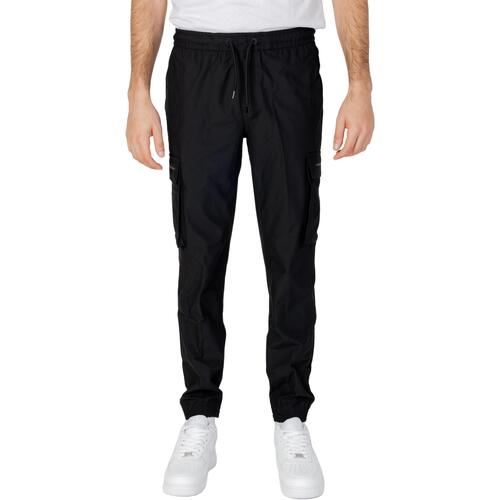 textil Hombre Pantalones Calvin Klein Jeans TECHNICAL LOGO REPEA J30J324686 Negro