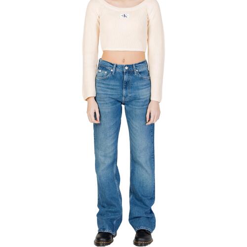 textil Mujer Vaqueros rectos Calvin Klein Jeans AUTHENTIC BOOTCUT J20J222454 Azul