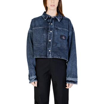 textil Mujer Chaquetas Calvin Klein Jeans EXTR OVERSIZE CROP J20J222478 Azul