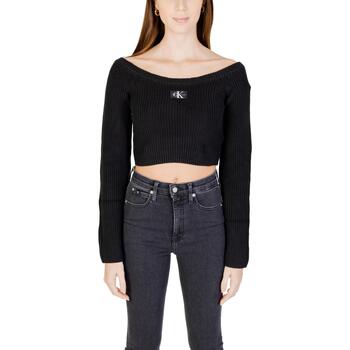textil Mujer Jerséis Calvin Klein Jeans WOVEN LABEL OFF J20J222628 Negro