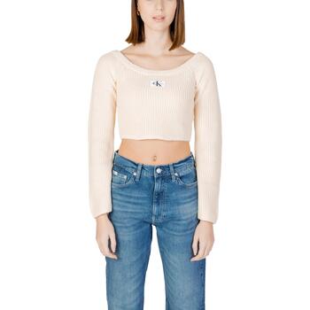 textil Mujer Jerséis Calvin Klein Jeans WOVEN LABEL OFF J20J222628 Amarillo