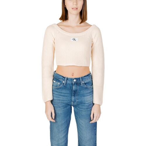 textil Mujer Jerséis Calvin Klein Jeans WOVEN LABEL OFF J20J222628 Amarillo