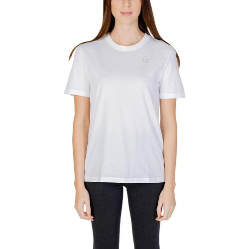 textil Mujer Camisetas manga corta Calvin Klein Jeans EMBRO BADGE J20J223226 Blanco