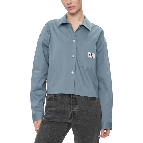 textil Mujer Camisas Calvin Klein Jeans RELAXED OVERSHIRT J20J223241 Azul