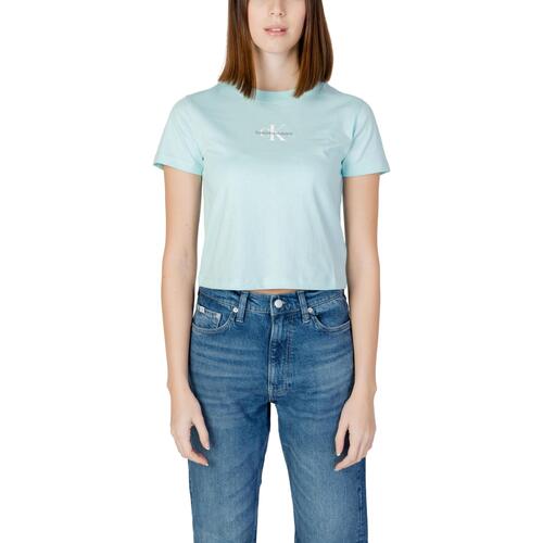 textil Mujer Camisetas manga corta Calvin Klein Jeans MONOLOGO BABY J20J223113 Otros