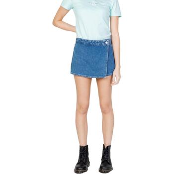 textil Mujer Shorts / Bermudas Calvin Klein Jeans WRAP J20J223300 Azul