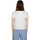 textil Mujer Camisetas manga corta Tommy Hilfiger SLIM TONAL LINEA DW0DW17827 Blanco