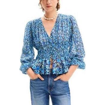 textil Mujer Tops / Blusas Desigual ZOÉ 24SWBW17 Azul