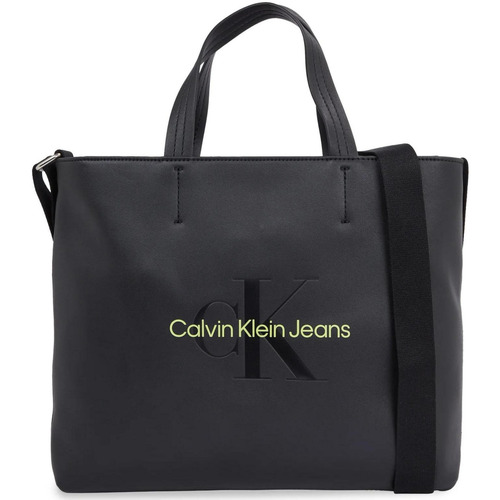 Bolsos Mujer Bolsos Calvin Klein Jeans SCULPTED MINI SLIM TOTE26 MONO K60K611547 Negro