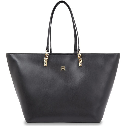Bolsos Mujer Bolsos Tommy Hilfiger REFINED TOTE AW0AW16112 Negro