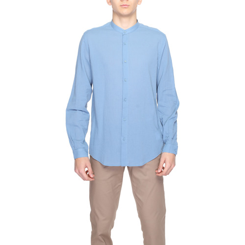 textil Hombre Camisas manga larga Antony Morato SEOUL MMSL00724-FA400092 Azul