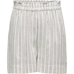 textil Mujer Shorts / Bermudas Only Onltokyo Life Lin Bl Str 15313716 Beige