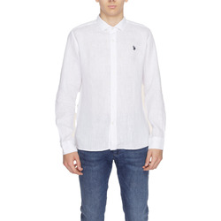 textil Hombre Camisas manga larga U.S Polo Assn. CALE 67762 50816 Blanco