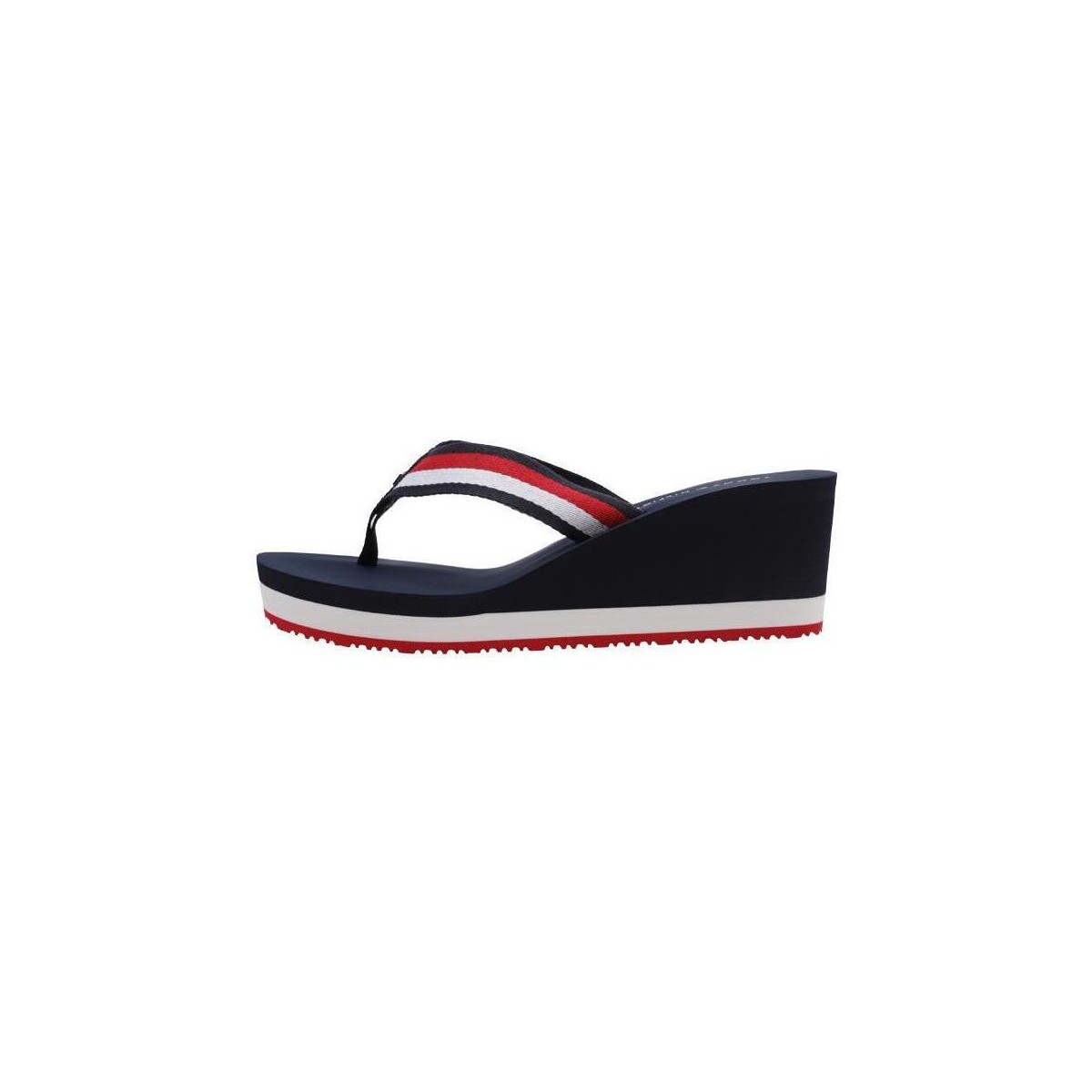 Zapatos Mujer Chanclas Tommy Hilfiger CORPORATE WEDGE BEACH SANDAL Marino