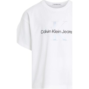 textil Niña Camisetas manga corta Calvin Klein Jeans IG0IG02434 Blanco