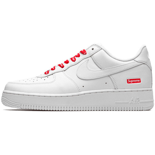 Zapatos Senderismo Nike Air Force 1 Low Supreme White Blanco